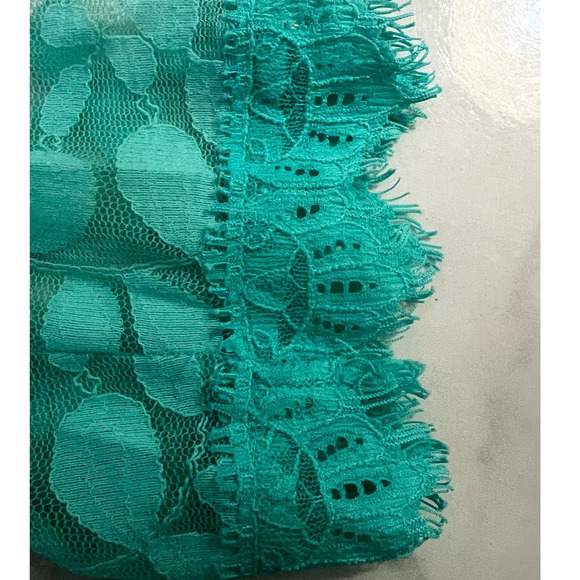 NY Collection A-Line Sundress with Lace Sheath, Midi, Turquoise, size XL - Picture 12 of 12